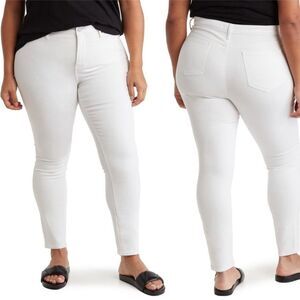 NYDJ White Skinny Ankle Jeans Sz 14P